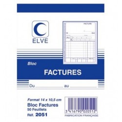 ELVE Bloc facture 50...